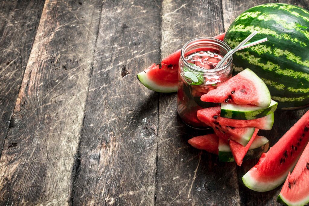 natürliche Lebensmittel - da dürfen Wassermelonen nicht fehlen