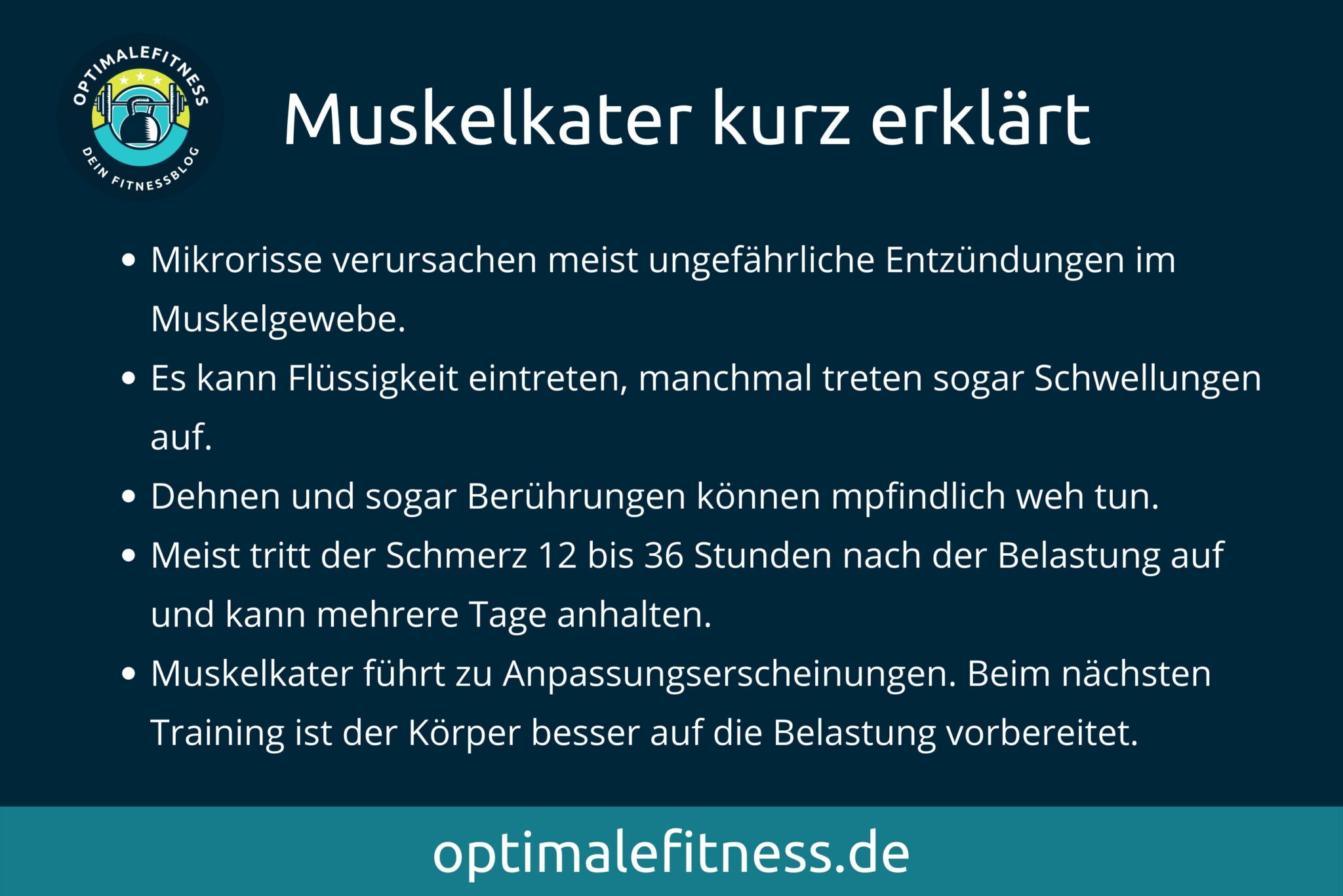 Muskelkater? Dann solltest Du so reagieren OPTIMALEFITNESS