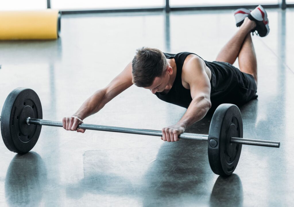 Barbell Rollout ist nur für gut trainierte Sportler geeignet